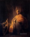 David spielt die Harfe zu Saul Rembrandt